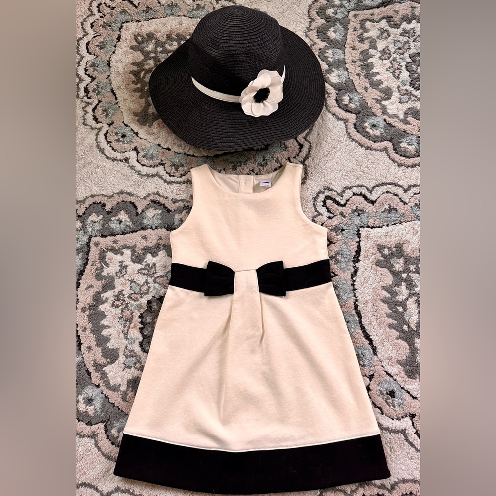 NWT Janie and Jack Outfit Set Dress With Matching Hat 3T